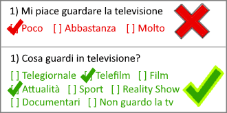 domanda con risposte qualitative