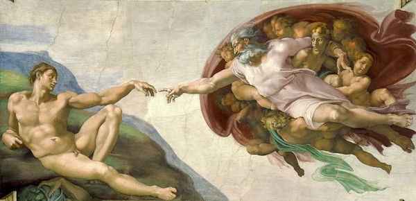 michelangelo creazione di adamo