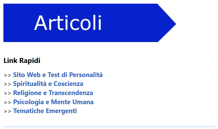 la ricerca spirituale -approfondimenti