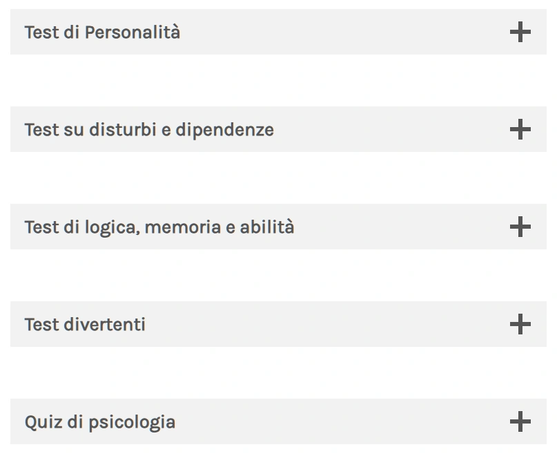 nienteansia.it - tutti i test psicologici